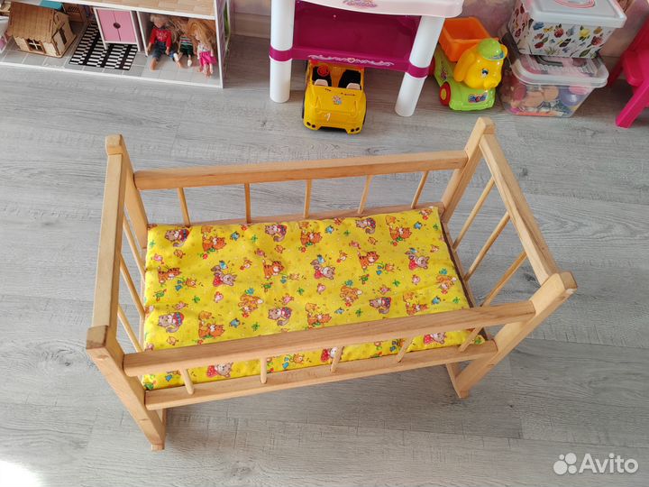 Кроватка для кукол до 50см