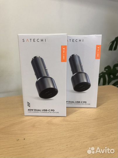 Азу Satechi 40W Dual USB-C Car Charger