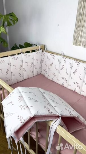 Большой набор Бортики в кроватку одеяло конверт