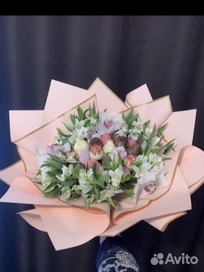 Букет клубника в шокодаде