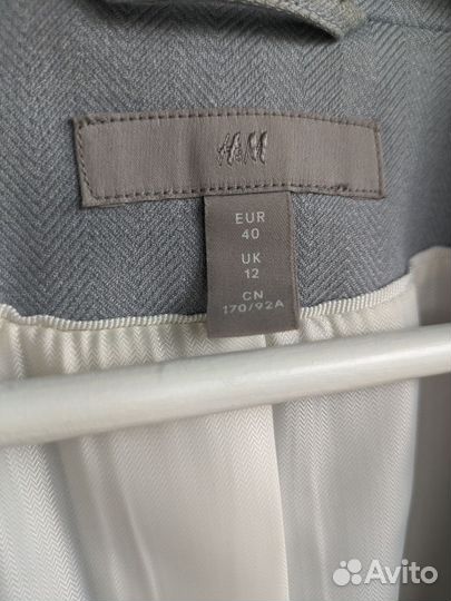 Пиджак H&M светло-голубой