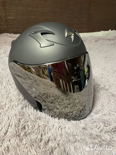 Шлем scorpion exo-220 зеркальный визор