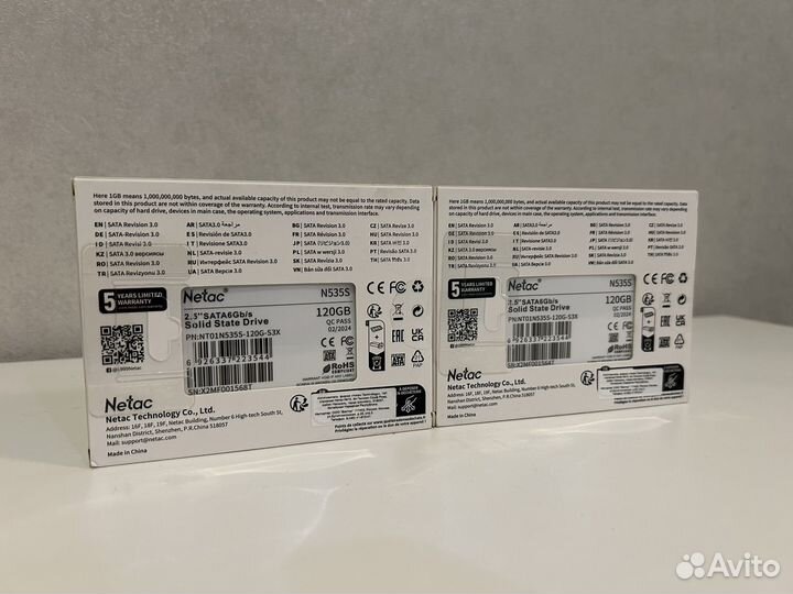 SSD 120GB (новые)