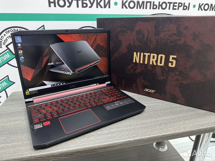 Acer Nitro 8 ядер Ryzen 5-3550H 12Gb RX560X SSD512