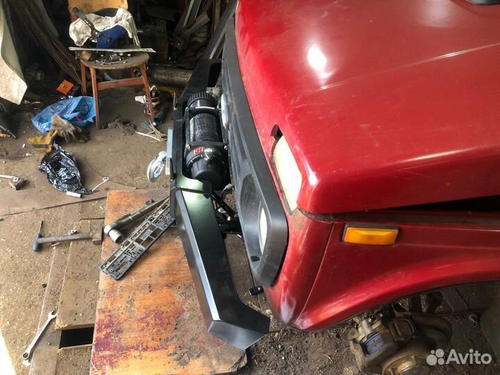 Силовой бампер Нива 2121 под лебедку 9500-12000lbs