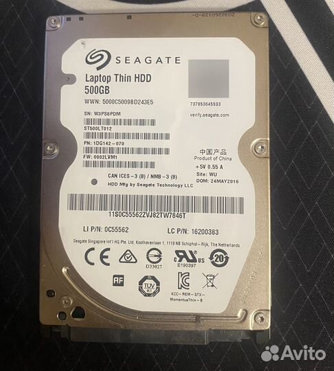 Жёсткие диски 2,5