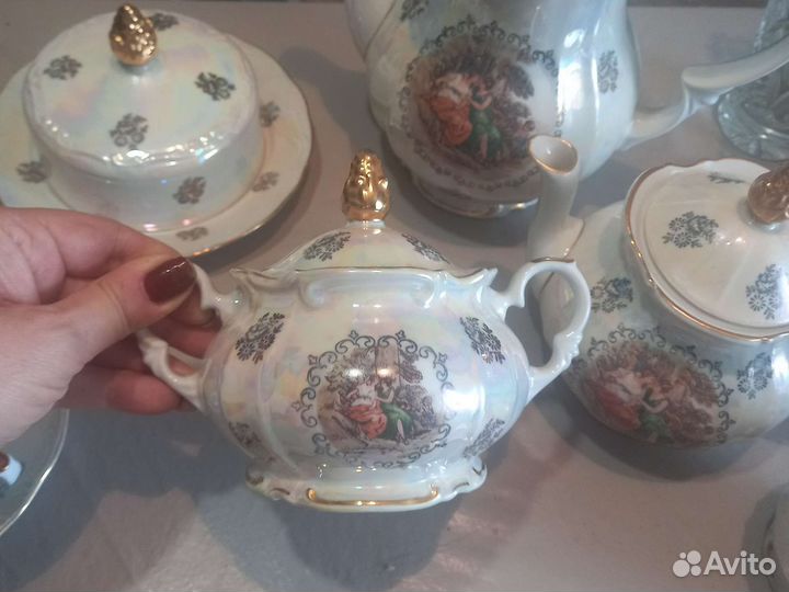 Чайно-кофейный сервиз 'Мадонна',kahla,GDR,на 6 пер