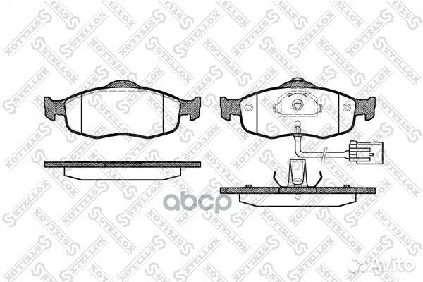443 002B-SX колодки дисковые п. Ford Mondeo 1