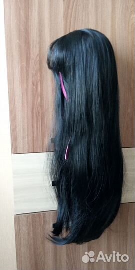 Парик длинный чёрный