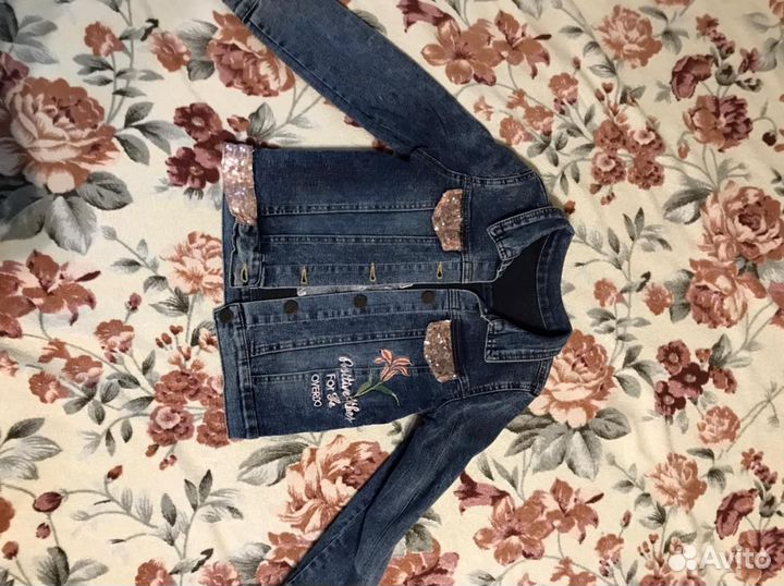 Джинсовая куртка для девочки Overdo