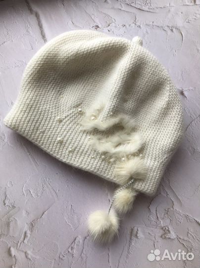 Берет зимний из ангоры