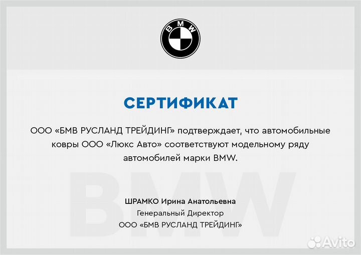 3D Коврики BMW 7 F01 Экокожа Салон Багажник