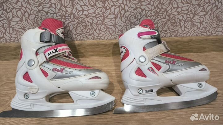 Коньки детские раздвижные 34 37 размер