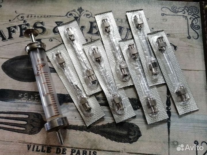 Набор шприц и игл СССР