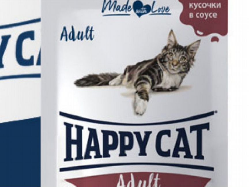 Влажный корм happy CAT для стерелизованных кошек