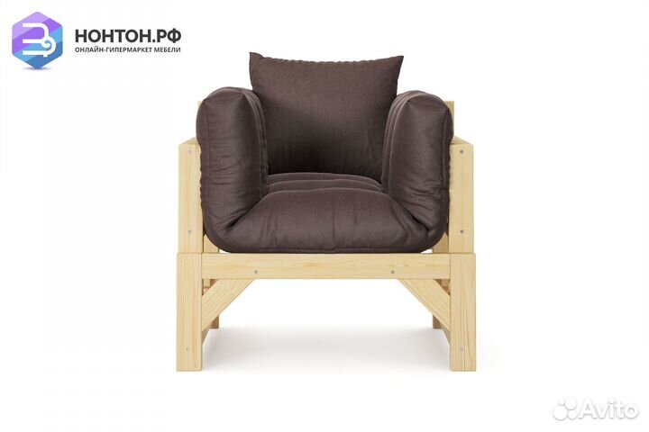Кресло Амбер коричневое
