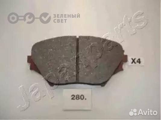 Japanparts PA280AF Колодки тормозные передние toyo