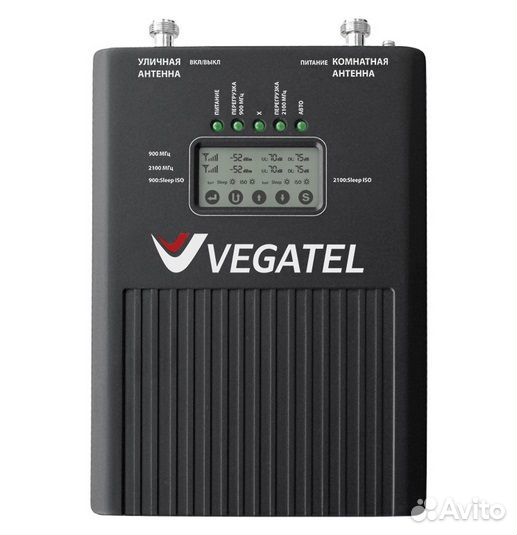 Репитер vegatel VT3-900E/3G (LED)
