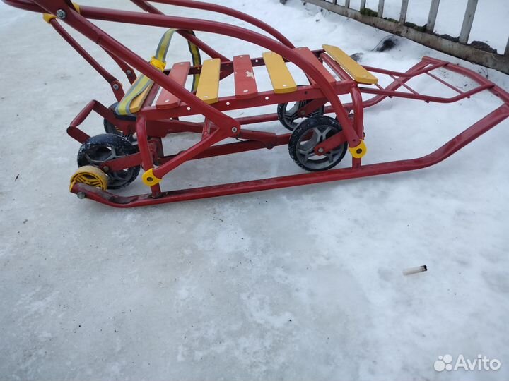 Санки на колесах