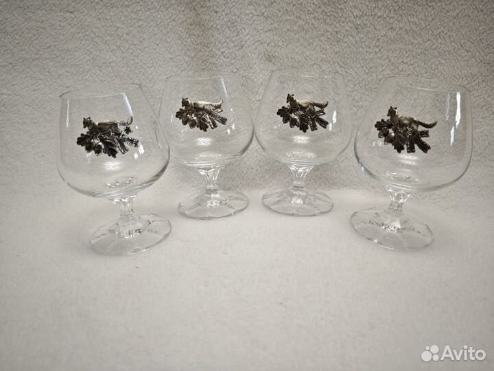 Фужеры, бокалы стекло. Охота