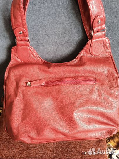 Сумка женская красная