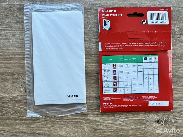 Бумага для фотопринтера canon