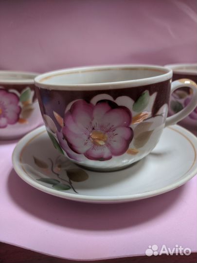 Чайные пары от сервиза Дулево, Полонский завод