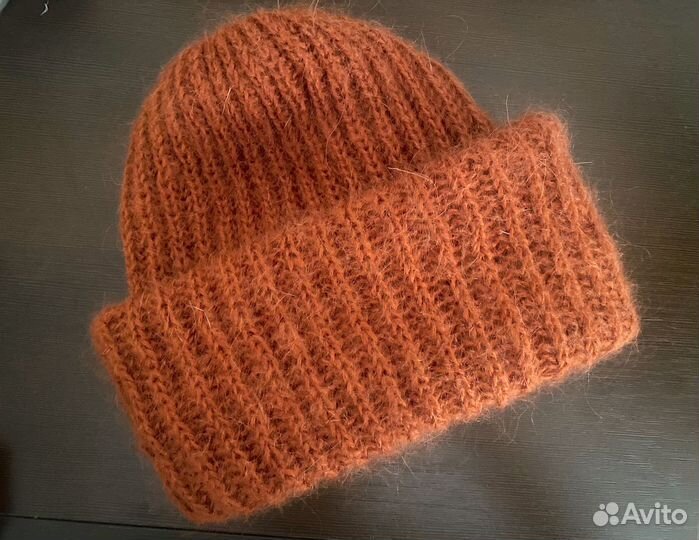 Шапка вязаная мохер для Марины