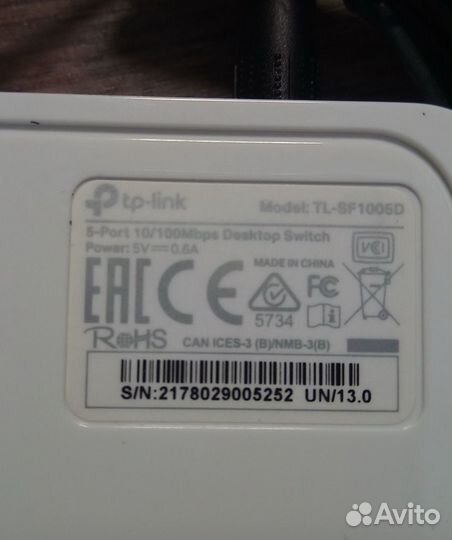 Коммутатор TP-Link TL-SF1005D