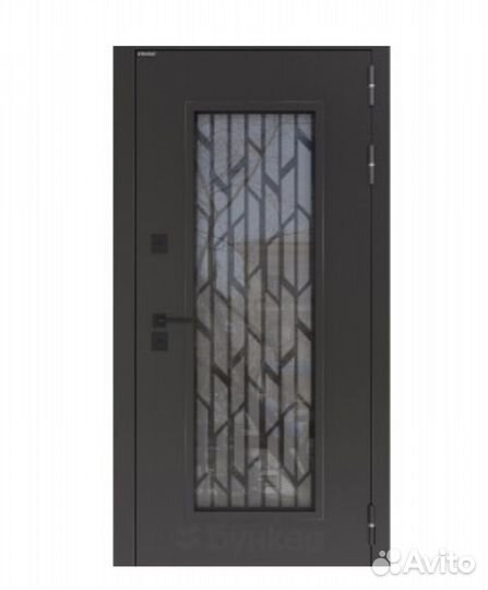 Дверь входная с терморазрывом и стеклопакетом