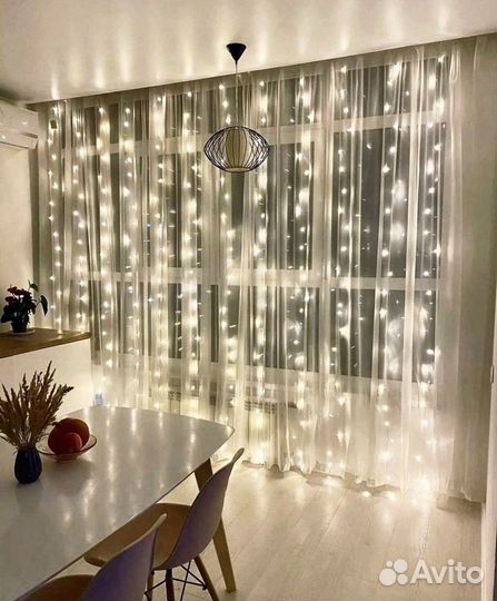 Гирлянда штора