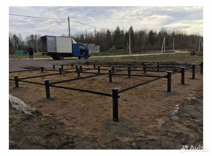 Установка винтовых свай