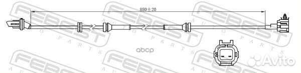 Датчик abs задний правый 02606019 Febest