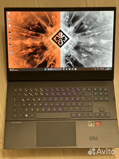 Мощный игровой ноутбук hp omen 16.1 8gb