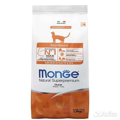 Корм для кошек monge