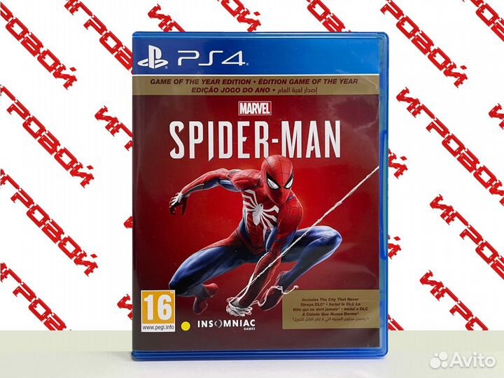 Игра Spider Man Человек Паук PS4, Playstation 4 (Р