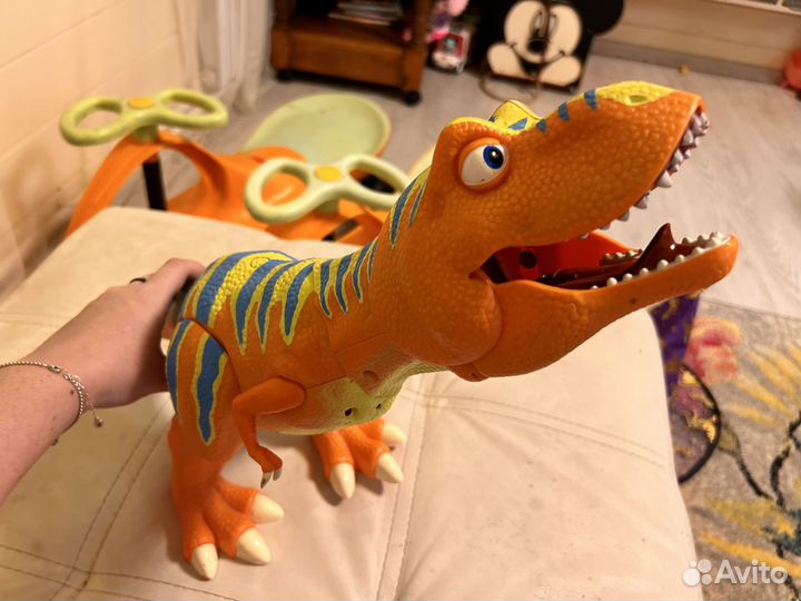 Интерактивный динозавр игрушка большой