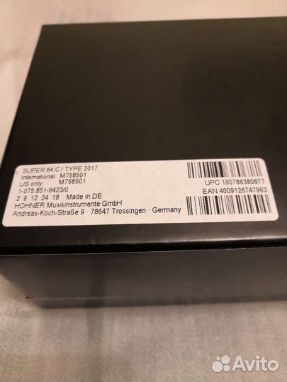 Духовая гармоника Hohner Super 64 (M758501)