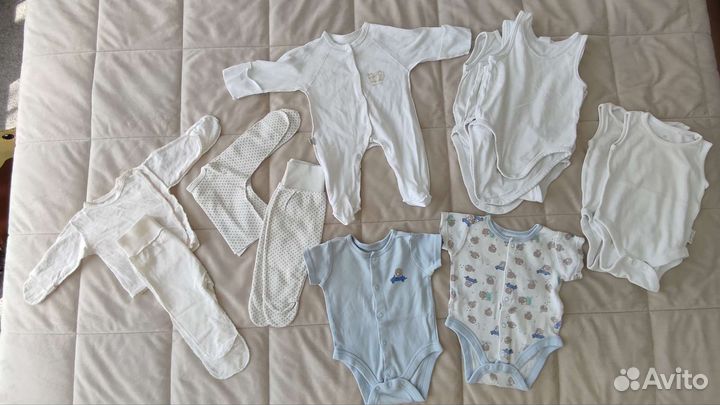 Пакет вещей для мальчика от 0-9месяцев