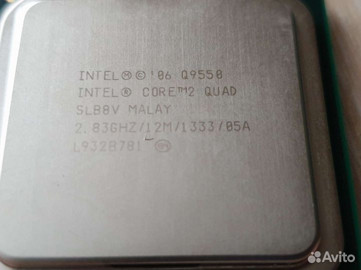 Процессор Intel core 2 quad q9550 lga775
