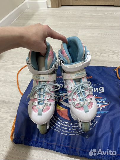 Роликовые коньки детские раздвижные Reaction 32-35