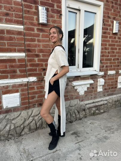 Сапоги чинтамани чёрные и бежевые