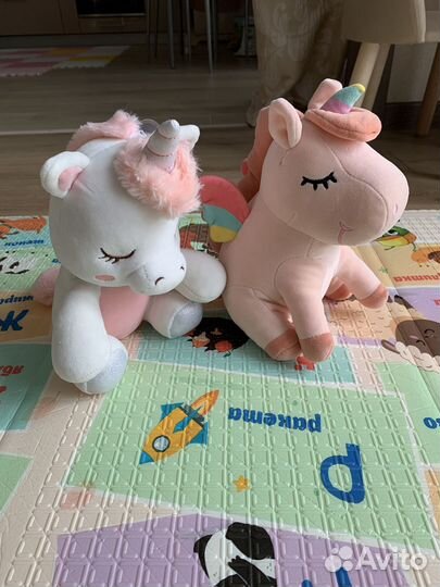 Мягкие игрушки единороги