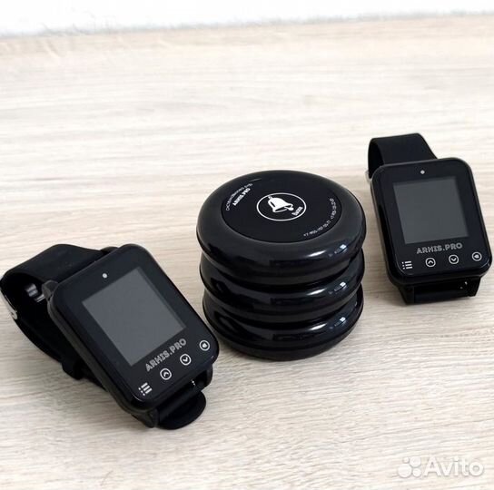 Система вызова официанта/персонала кнопка и часы