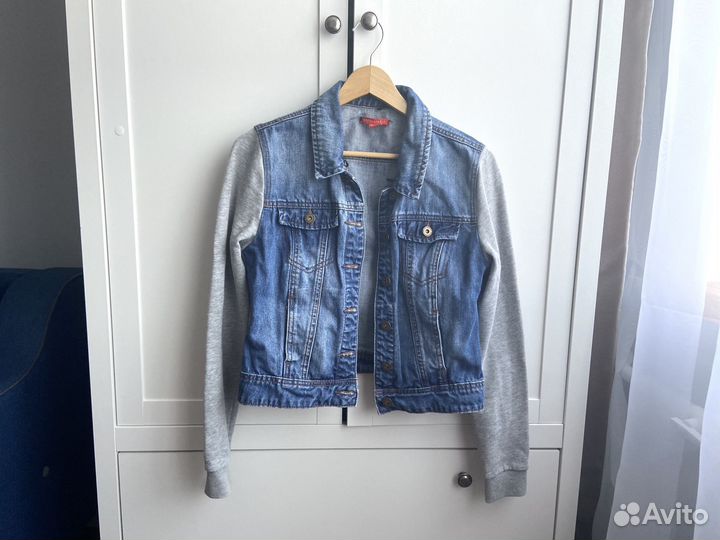 Джинсовка-кофта с капюшоном ostin 42-44 xs-s