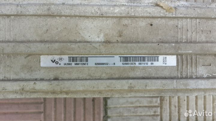 Renault Duster дизель радиатор интеркулера