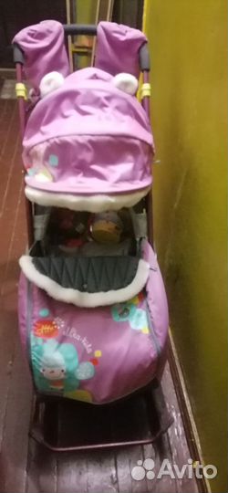 Детские санки коляска бу