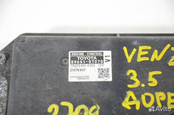Блок управления двс Toyota Venza GGV10 3.5 2011