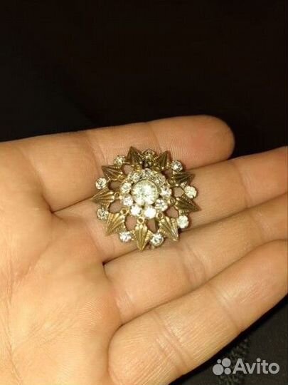 Брошь серебро 875 СССР