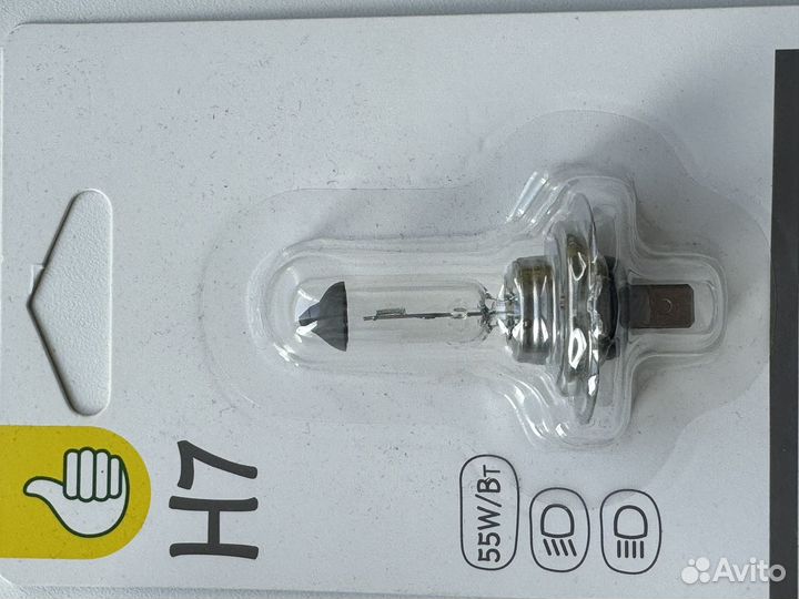 Лампочка h7 12v 55w